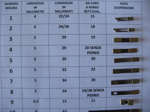 Sospensione per orologio - per,