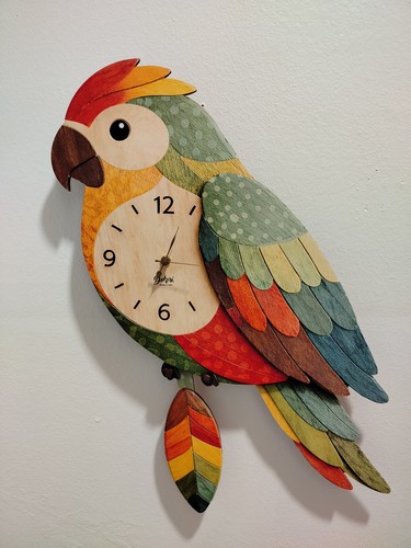 Orologio pendolo pappagallo - a,