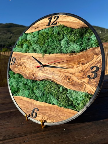 Orologio legno ulivo - legno, d'ulivo