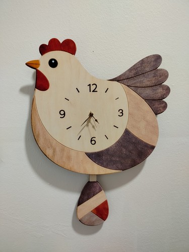 Orologio pendolo gallina - a,
